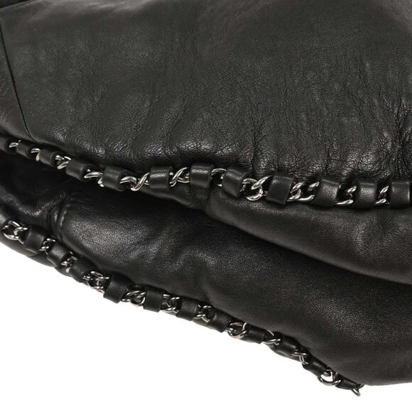 Chanel Black Lambskin Luxury Chain Around Hobo Bag - Picture 6 of 10